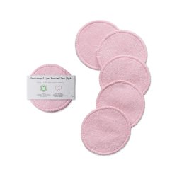 kologiske bomulds rondeller - 5 stk. i Rosa 