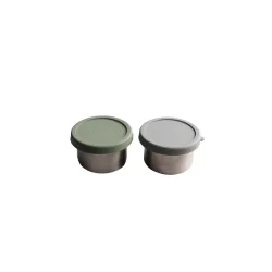 Snack Container - Dark Grey / Tropical Green
