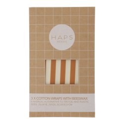 Bivoks papir  Warm Marine Stripe  Pakke med 3 stk.