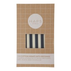 Bivoks papir  Cold Marine Stripe  Pakke med 3 stk.