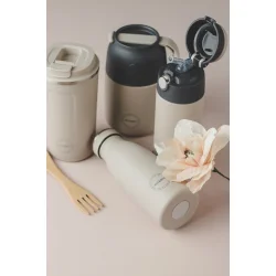 Drikkeflaske - Cream Beige - 350 ml. 