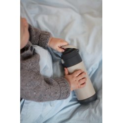 Kids Straw Bottle - Cream Beige - 350 ml. 