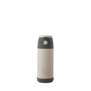 Kids Straw Bottle - Cream Beige - 350 ml. 