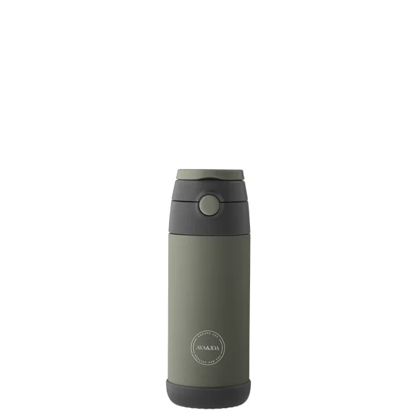Kids Straw Bottle - Tropical Green - 350 ml. 