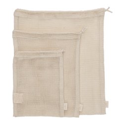 Mesh Bags - Nature - Pakke med 3 stk. 