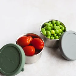 Snack Container - Dark Grey / Tropical Green