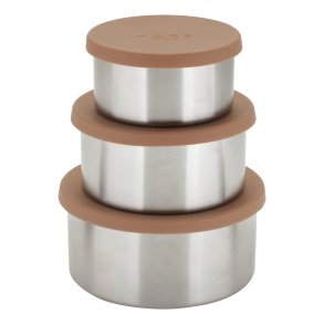 Steel Trio Large - Terracotta - Opbevaringsbtter