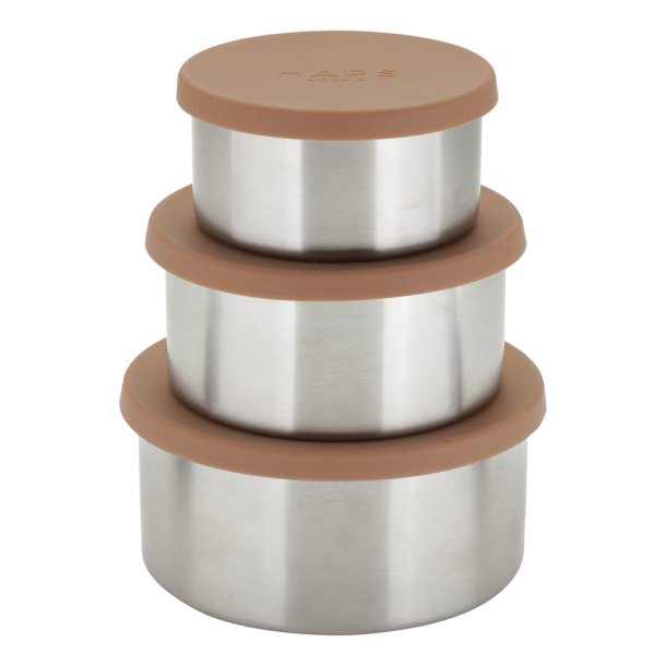 Steel Trio Large - Terracotta - Opbevaringsbtter